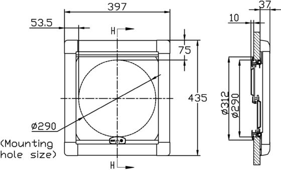 Circle Window Rv Self-Propelled/Trailer Rvs Row Round Window for RV Truck Camper ...